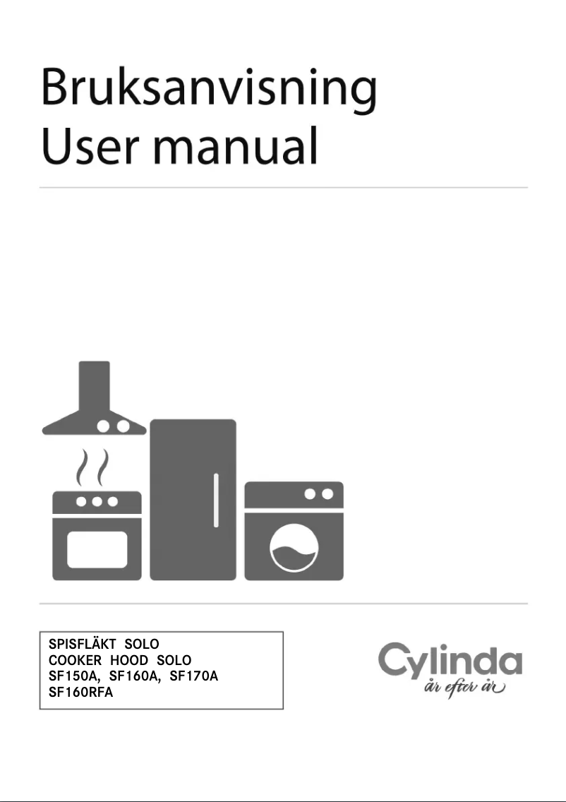 Page 1 of the manual User Manual Cylinda SOLO SF160A