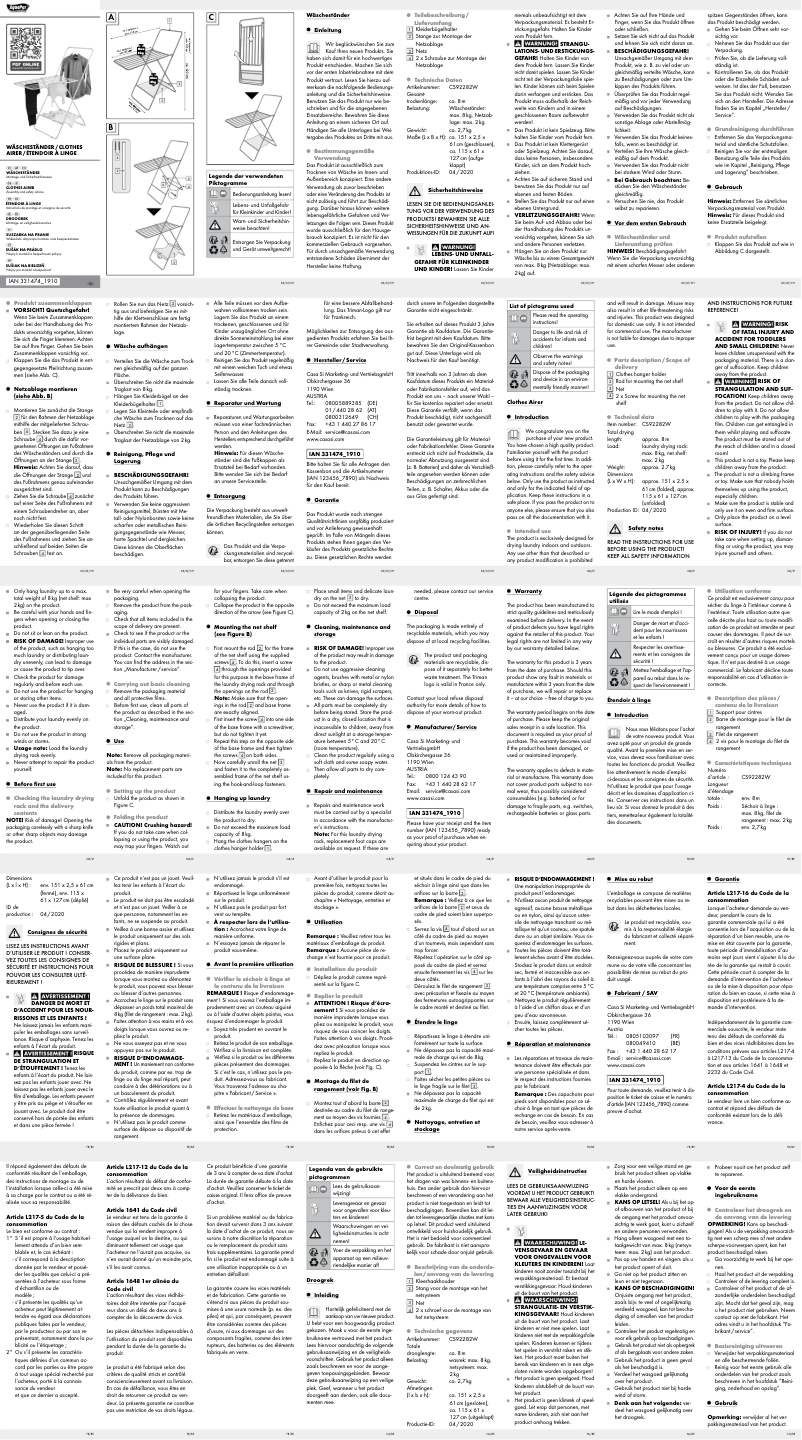 Page 1 de la notice Manuel utilisateur AquaPur IAN 331474