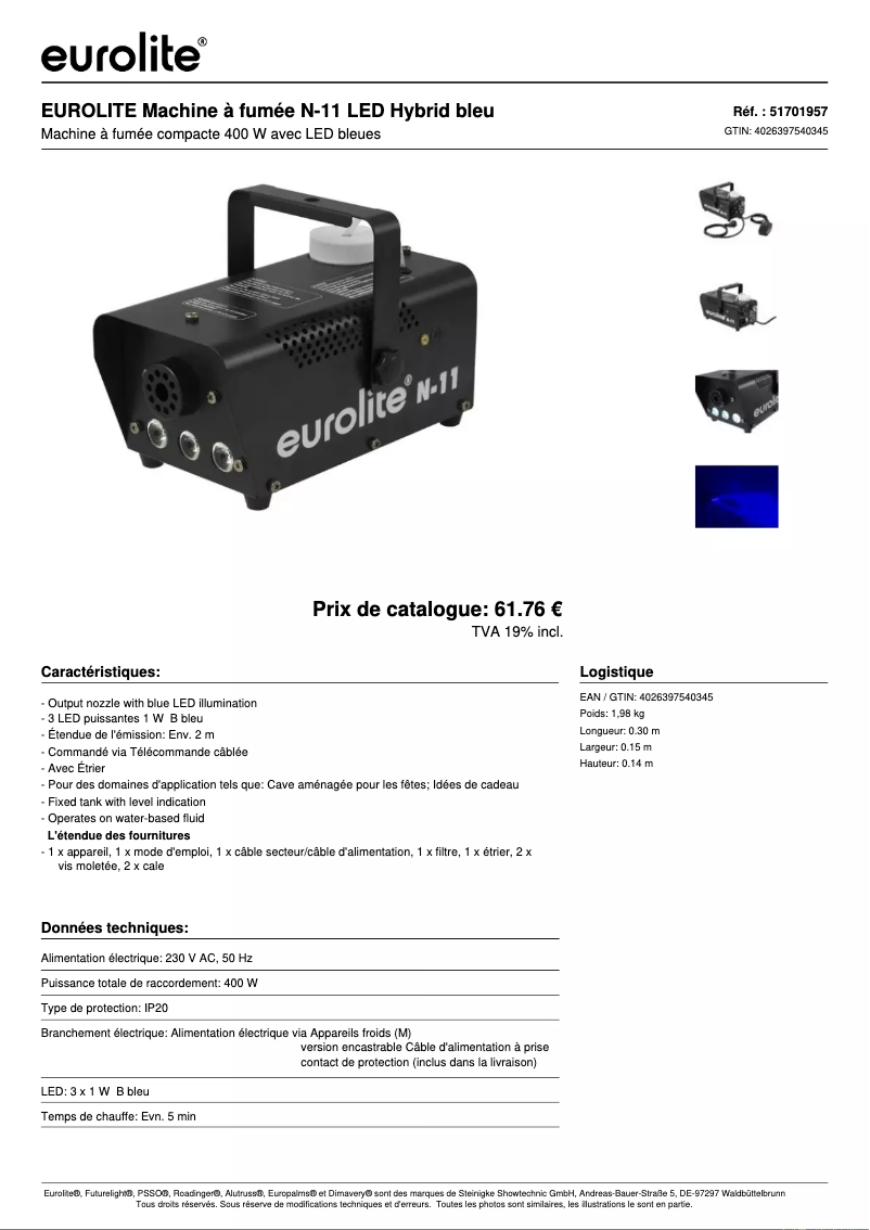 Image de la première page du manuel de l'appareil N-11