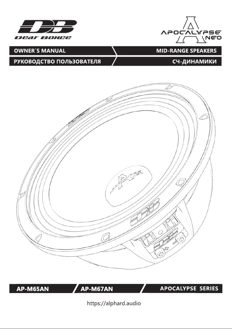 Page 1 de la notice Manuel utilisateur Deaf Bonce AP-M65AN