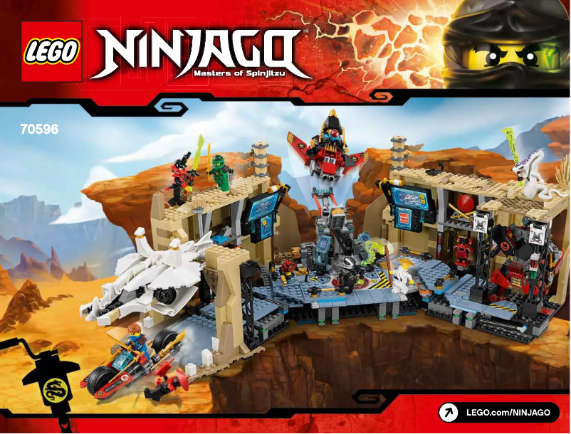 Image de la première page du manuel de l'appareil Ninjago 70596