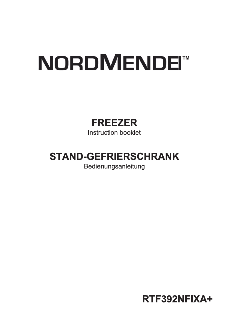 Page n°1 - Manuel utilisateur Nordmende RTF392NFIXAPLUS