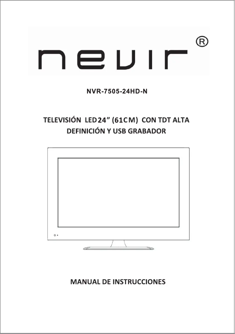 Page 1 de la notice Manuel utilisateur Nevir NVR-7505-24HD-N
