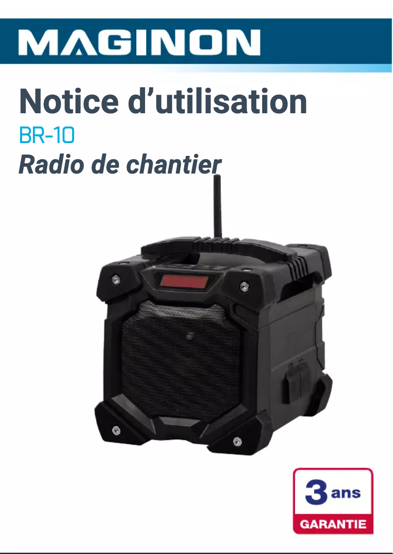 Page n°1 - Manuel utilisateur Maginon BR-10
