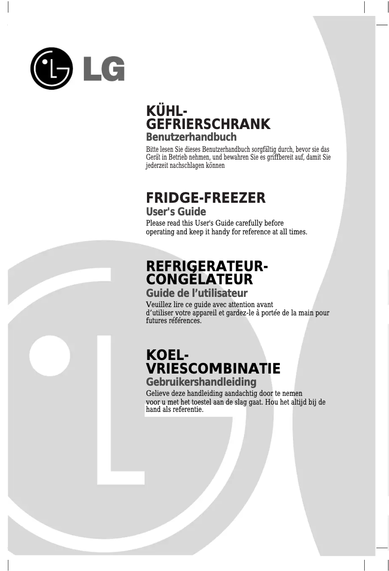 Image de la première page du manuel de l'appareil GR-D459