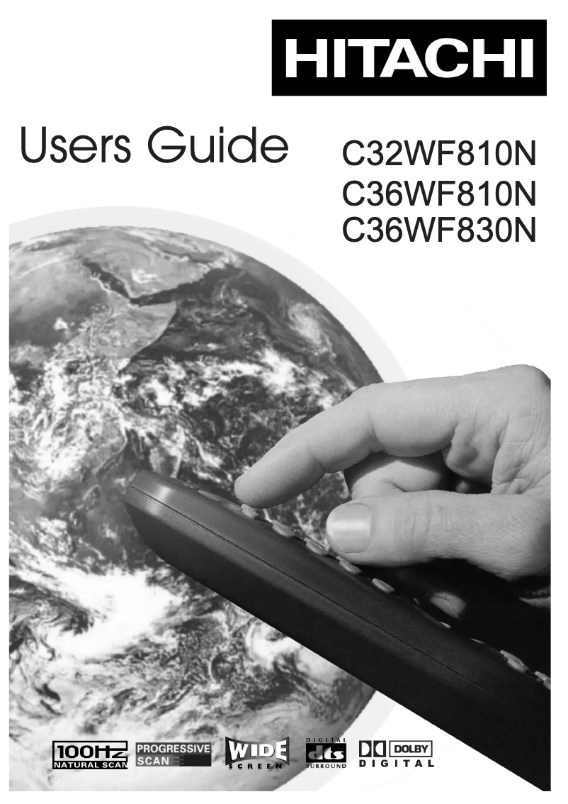 Page 1 de la notice Manuel utilisateur Hitachi C36WF830N