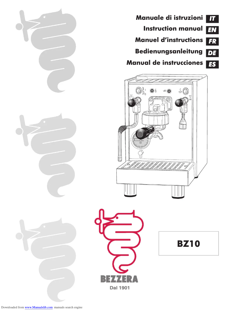 Image de la première page du manuel de l'appareil BZ10