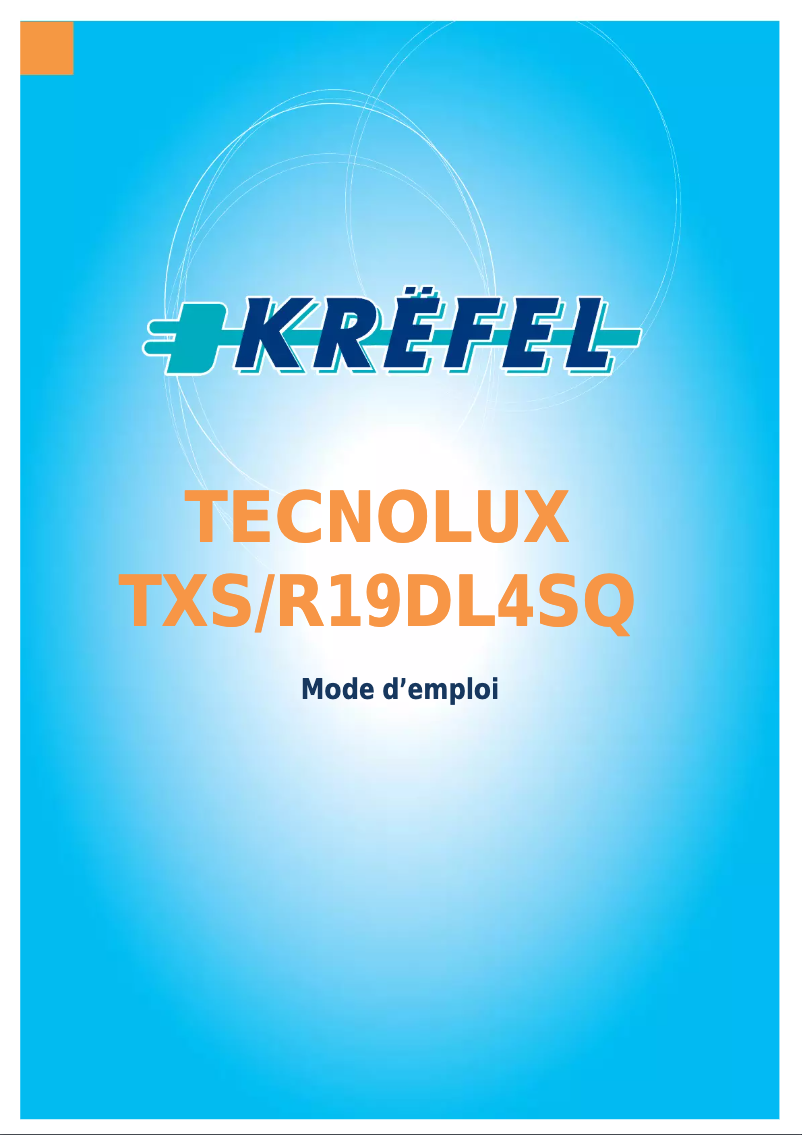 Page n°1 - Manuel utilisateur Tecnolux TXS/R19DL4SQ