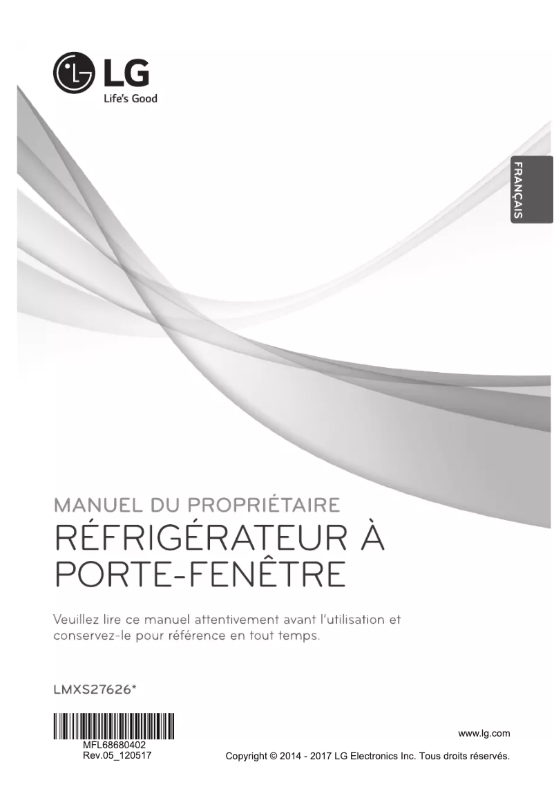 Image de la première page du manuel de l'appareil LMXS27626S