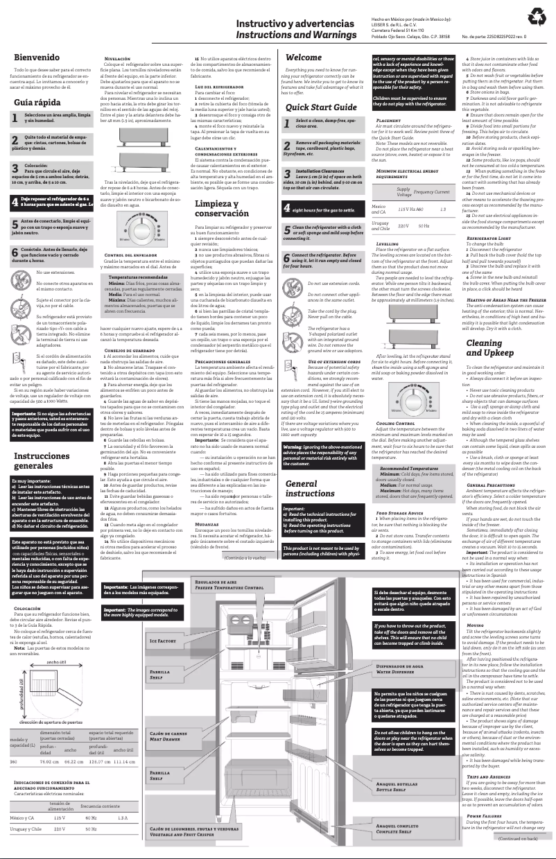 Page 1 de la notice Manuel utilisateur Summit FF1423