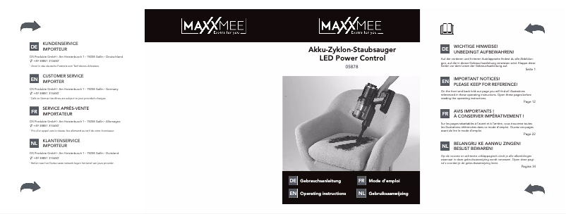 Image de la première page du manuel de l'appareil 05878