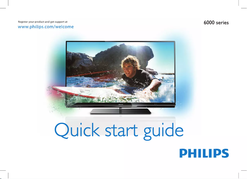 Page n°1 - Guide de démarrage rapide Philips 42PFL6007D