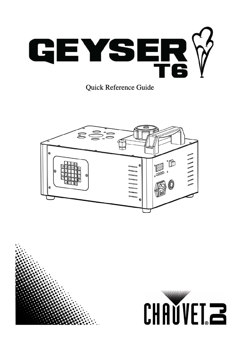 Imagen de la primera página del manual del dispositivo Geyser T6