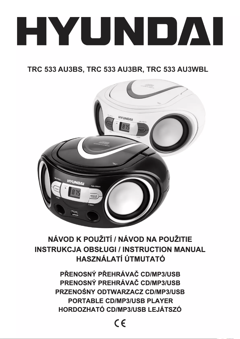 Image de la première page du manuel de l'appareil TRC 533 AU3BR