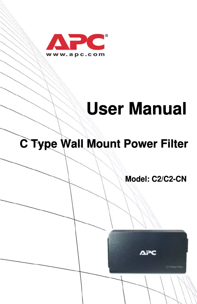 Page 1 de la notice Manuel utilisateur APC C2