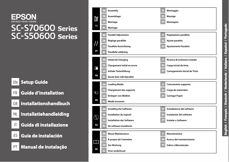 Page n°1 - Mode d'emploi Epson SureColor SC-S50610