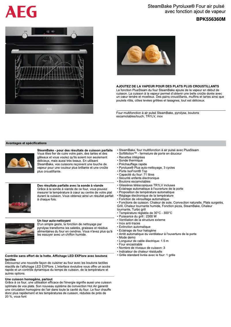 Image de la première page du manuel de l'appareil BPK556360M