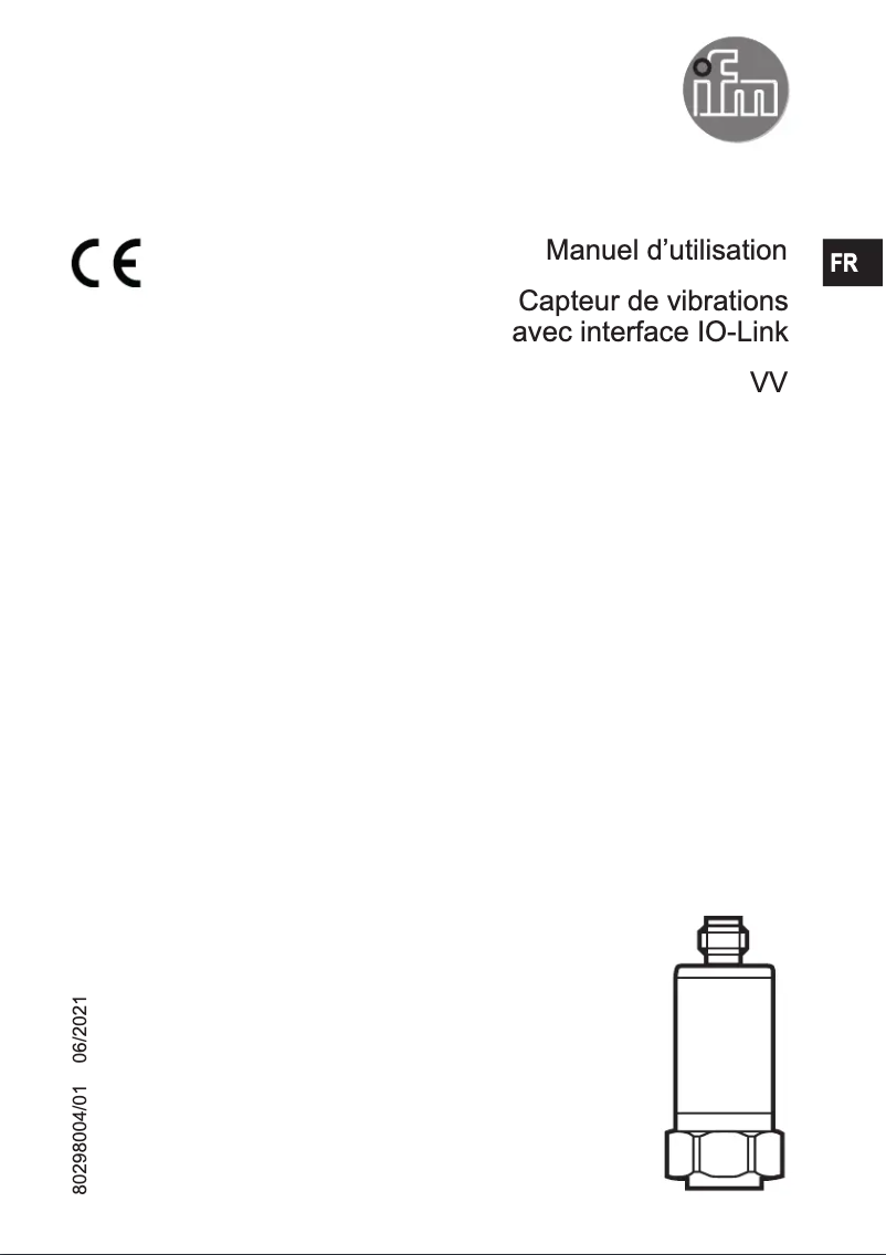 Page 1 de la notice Manuel utilisateur IFM VVB021