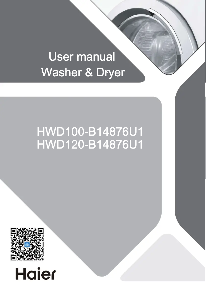 Page 1 de la notice Manuel utilisateur Haier HWD120-B14876U1