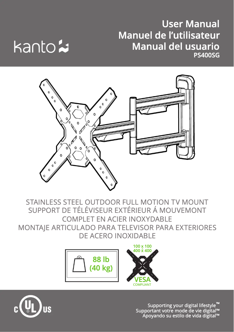 Página 1 del manual Manual de usuario Kanto PS400SG