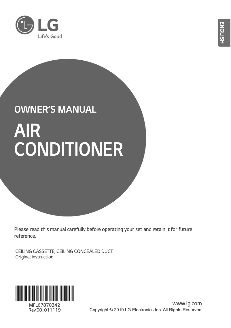 Page 1 de la notice Manuel utilisateur LG UTN48R