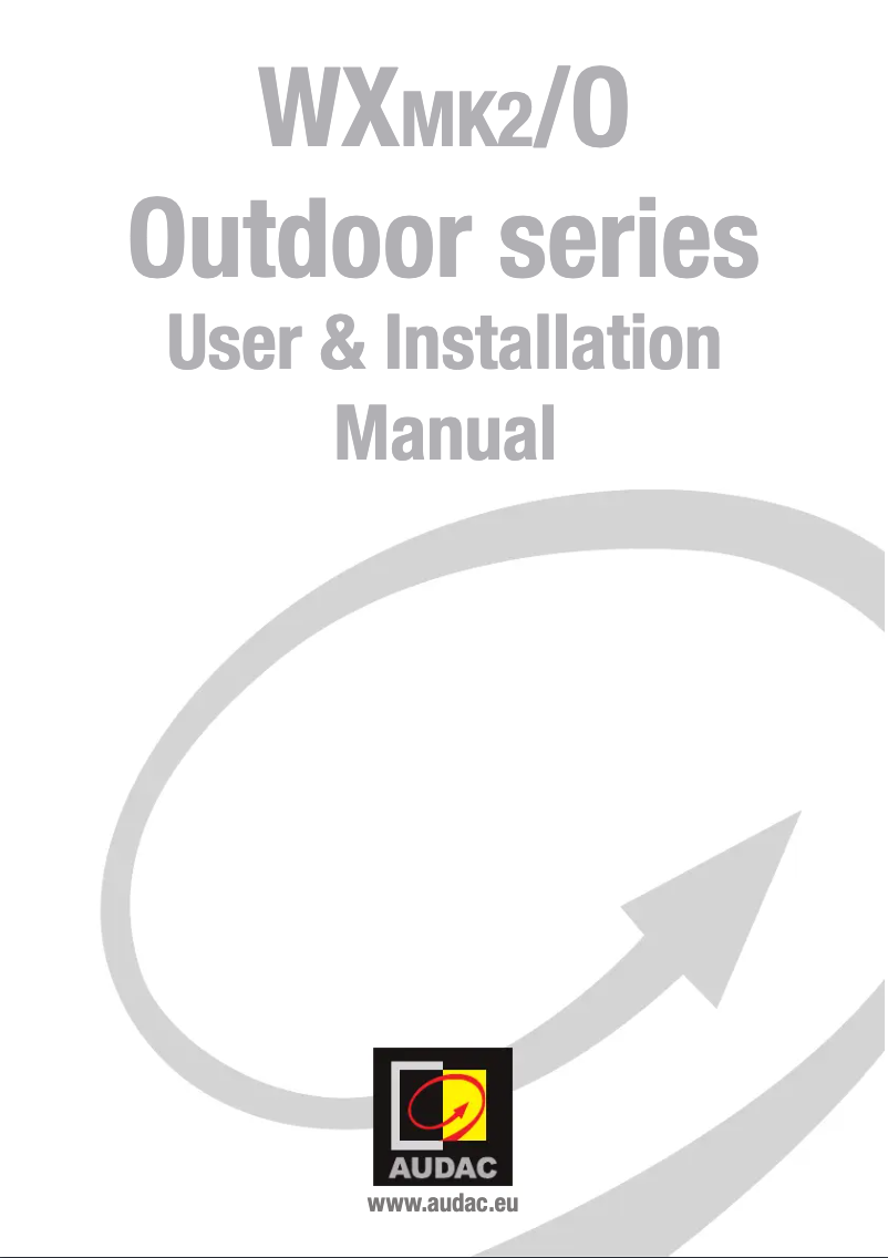 Image de la première page du manuel de l'appareil WX502MK2