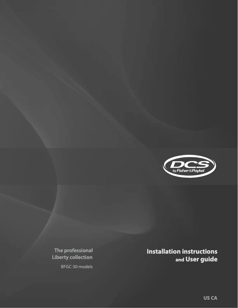 Page 1 de la notice Manuel utilisateur DCS BFGC30GL