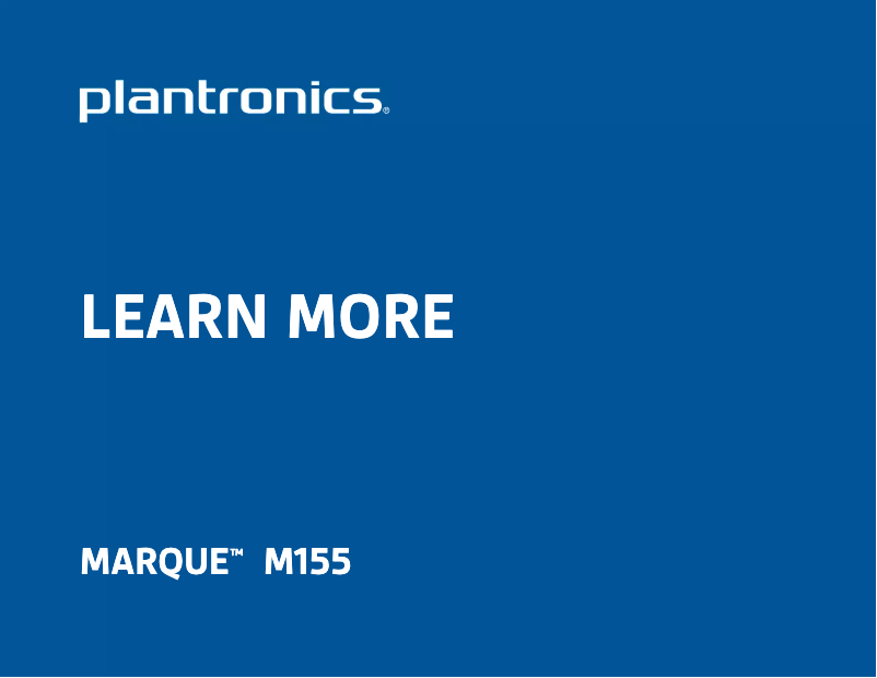 Image de la première page du manuel de l'appareil Marque M155