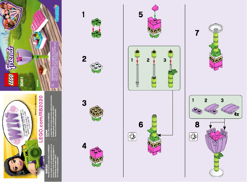 Page n°1 - Manuel utilisateur Lego Friends 30411