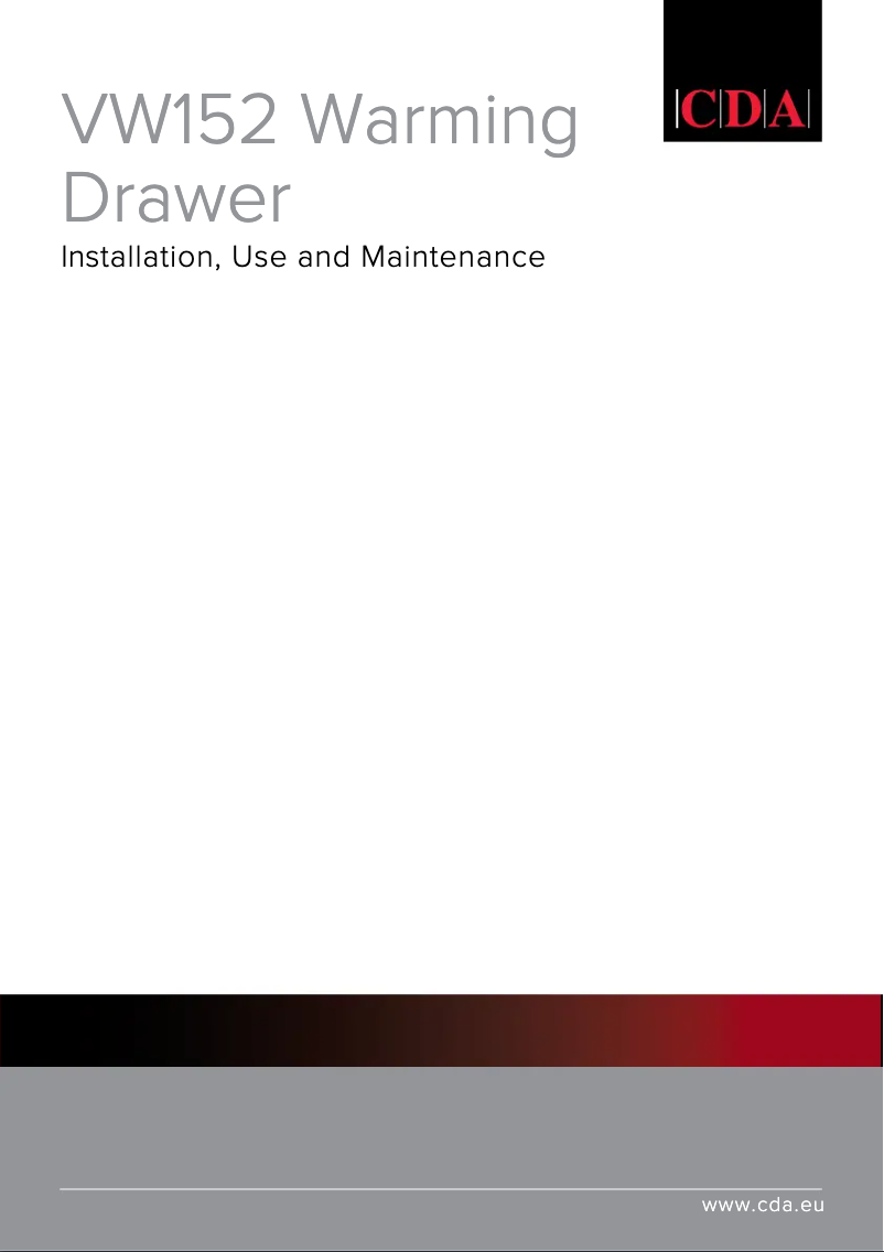 Image de la première page du manuel de l'appareil VW152SS