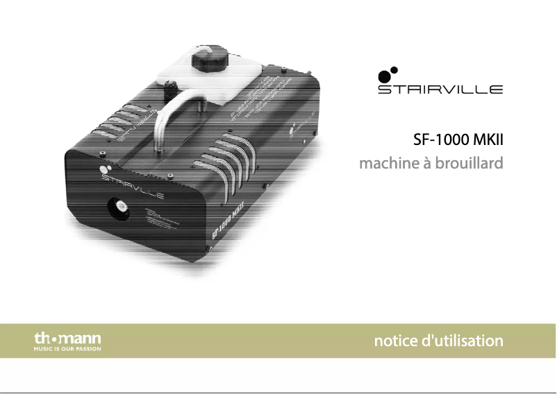Page n°1 - Manuel utilisateur Stairville SF-1000 MKII