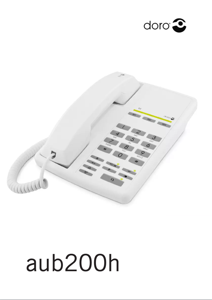 Image de la première page du manuel de l'appareil Aub200h+sa