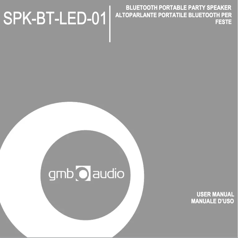 Image de la première page du manuel de l'appareil SPK-BT-LED-01