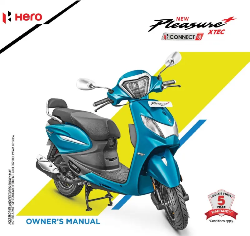 Page 1 de la notice Manuel utilisateur Hero Pleasure+ Xtec (2024)