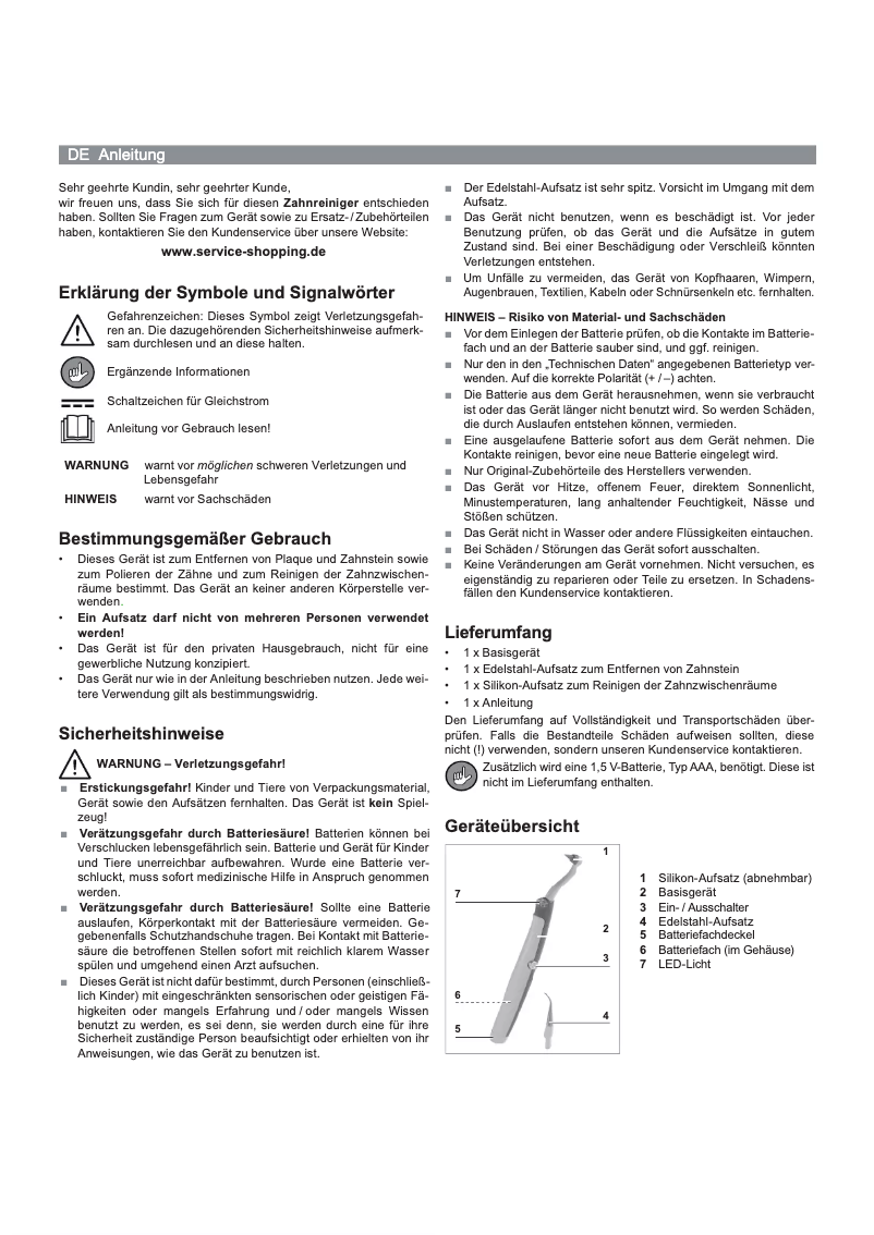 Page 1 de la notice Manuel utilisateur VitalMaxx 09104