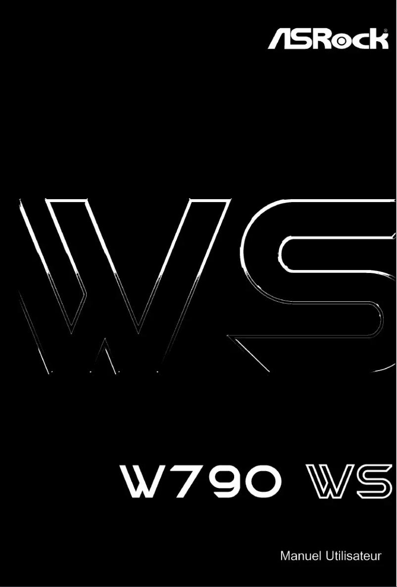 Page 1 de la notice Manuel utilisateur Asrock W790 WS