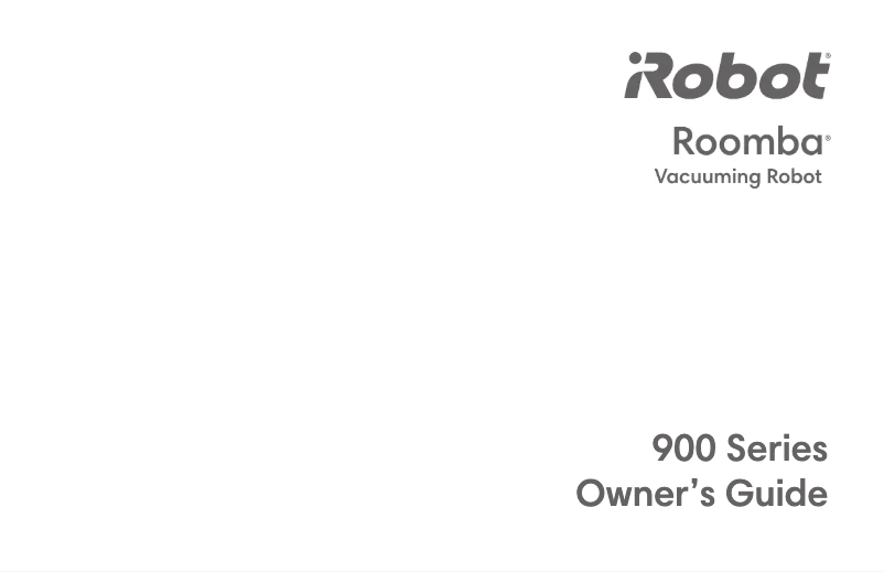 Page n°1 - Manuel utilisateur iRobot Roomba 965
