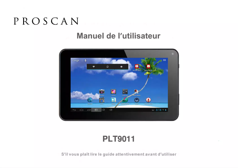 Página 1 del manual Manual de usuario Proscan PLT9011