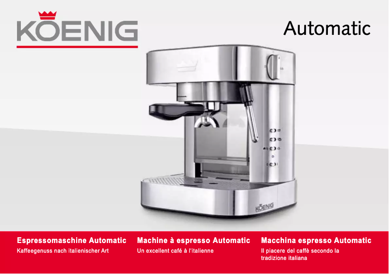Page n°1 - Manuel utilisateur Koenig B03108 Automatic