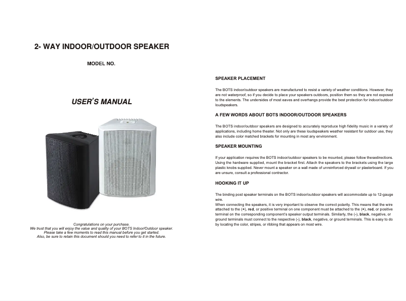 Page n°1 - Manuel utilisateur Pure Acoustics PX240