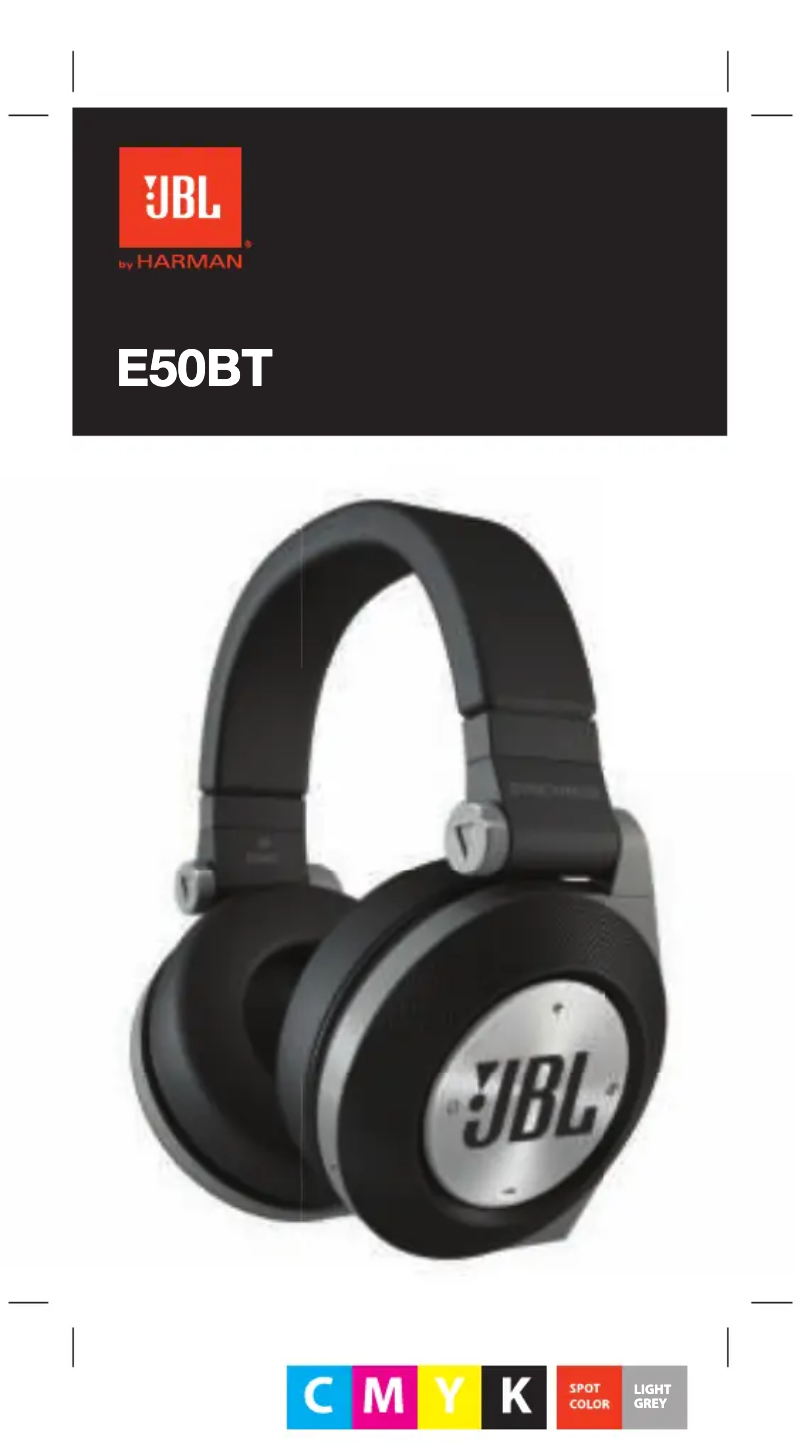 Page 1 de la notice Manuel utilisateur JBL E50BT
