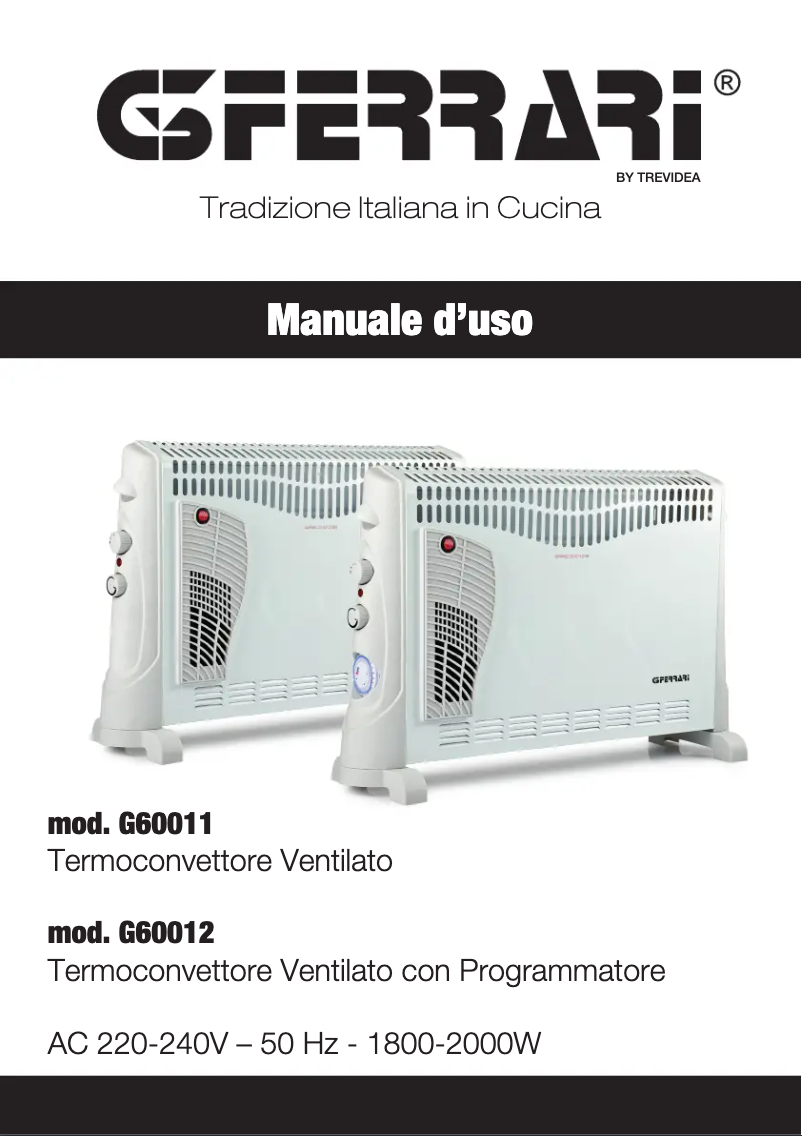 Image de la première page du manuel de l'appareil G60012