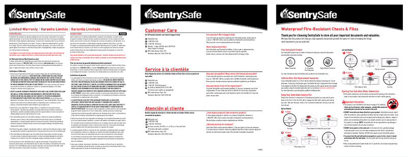 Page 1 de la notice Manuel utilisateur Sentry HD2100