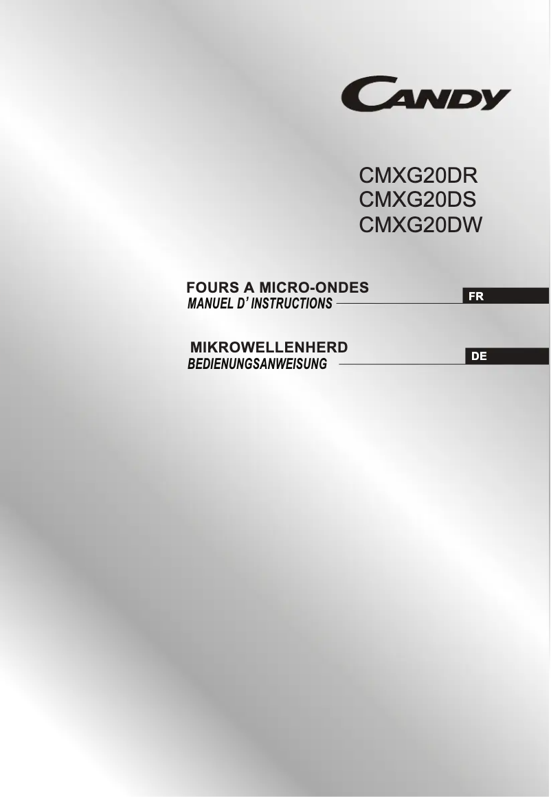 Image de la première page du manuel de l'appareil CMXG20DW