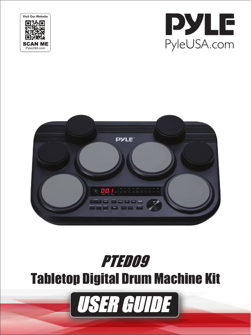 Page n°1 - Manuel utilisateur Pyle PTED09