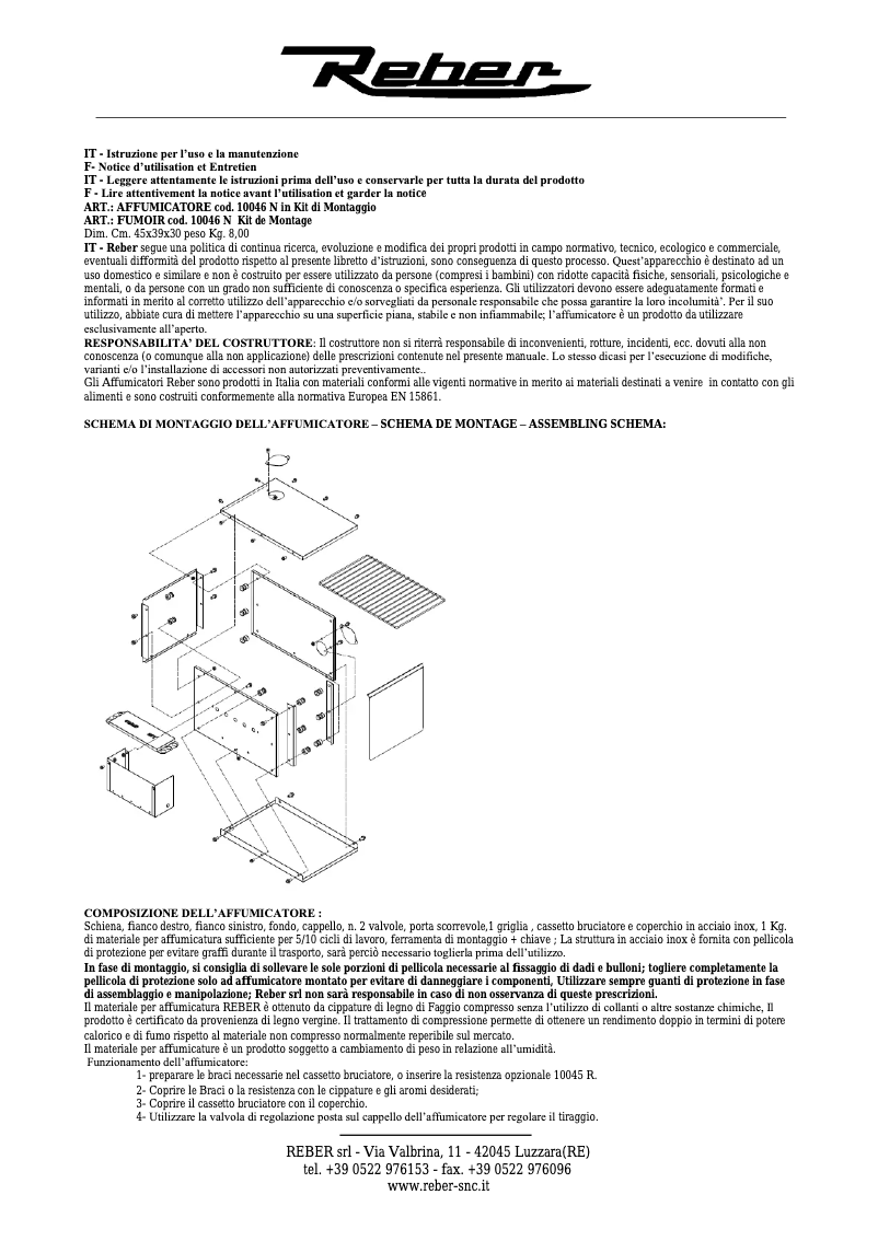 Image de la première page du manuel de l'appareil 10046 N