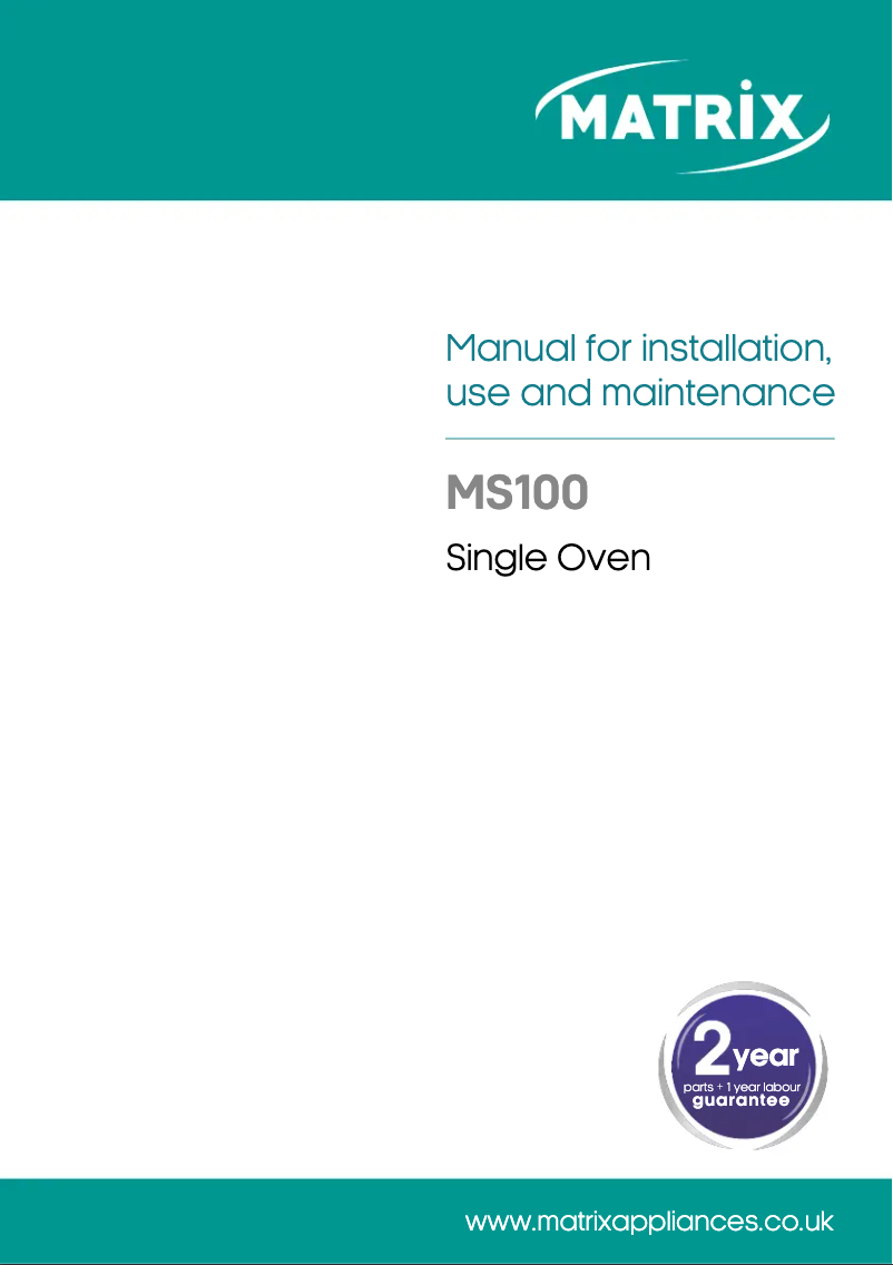 Page 1 de la notice Mode d'emploi Matrix MS100SS
