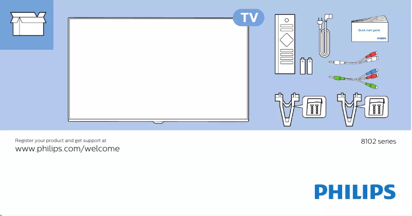 Image de la première page du manuel de l'appareil 65PUS8102