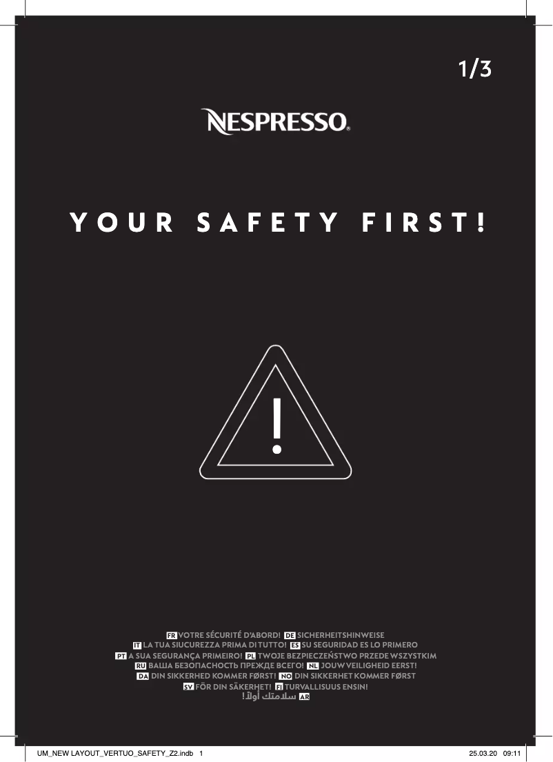 Page 1 de la notice Manuel utilisateur Magimix Nespresso Vertuo Next