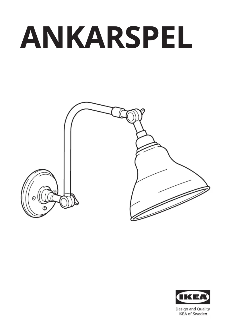 Image de la première page du manuel de l'appareil ANKARSPEL 104.943.55